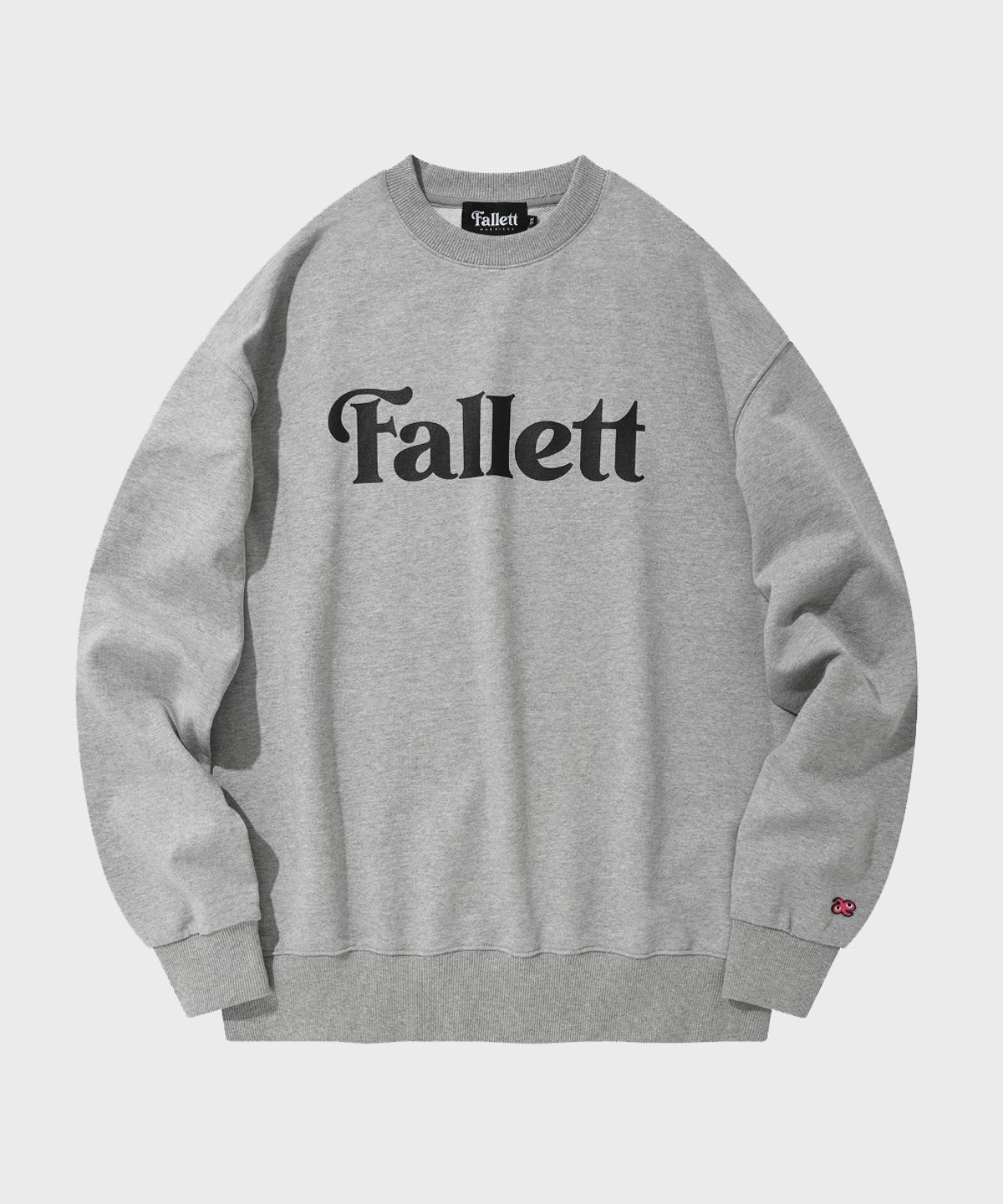 팔렛(FALLETT) 스토리 로고 맨투맨 그레이