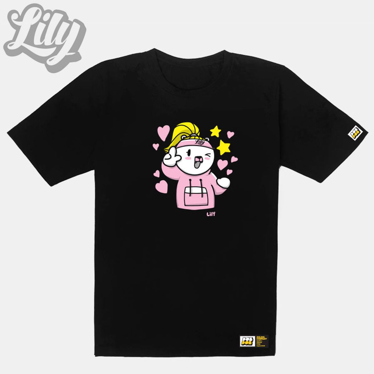 돌돌(DOLDOL) Lily-tshirts-32 러블리 릴리 여자 북극곰 스노우보드 선수 익스트림 캐릭터 그래픽 디자인 그래피티 디자이너 티셔츠 티