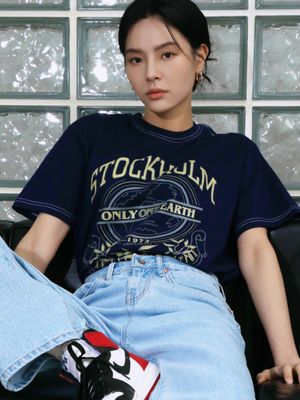 Stockholm T-shirt navy