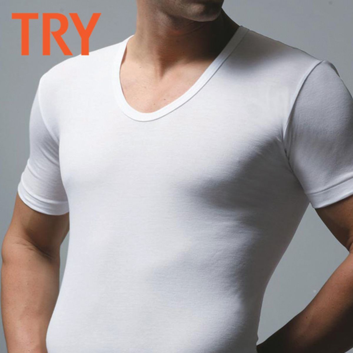 트라이(TRY) 반팔 순면 백수 티셔츠 3매 세트