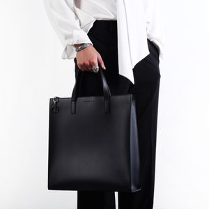 게트 레더 토트앤숄더백 블랙