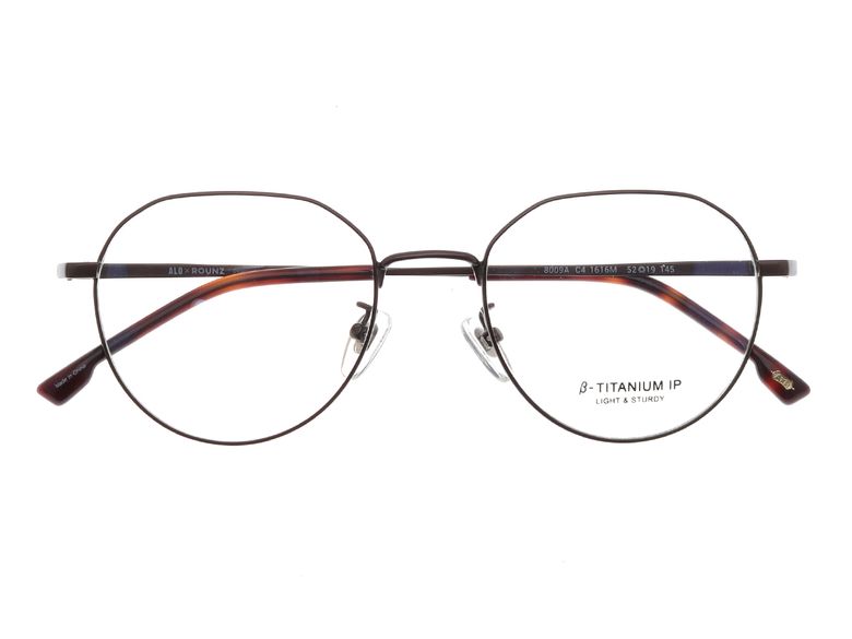 [ALOXROUNZ] AR8009A C4 폴리곤 라운드 베타티타늄 IP도금 안경