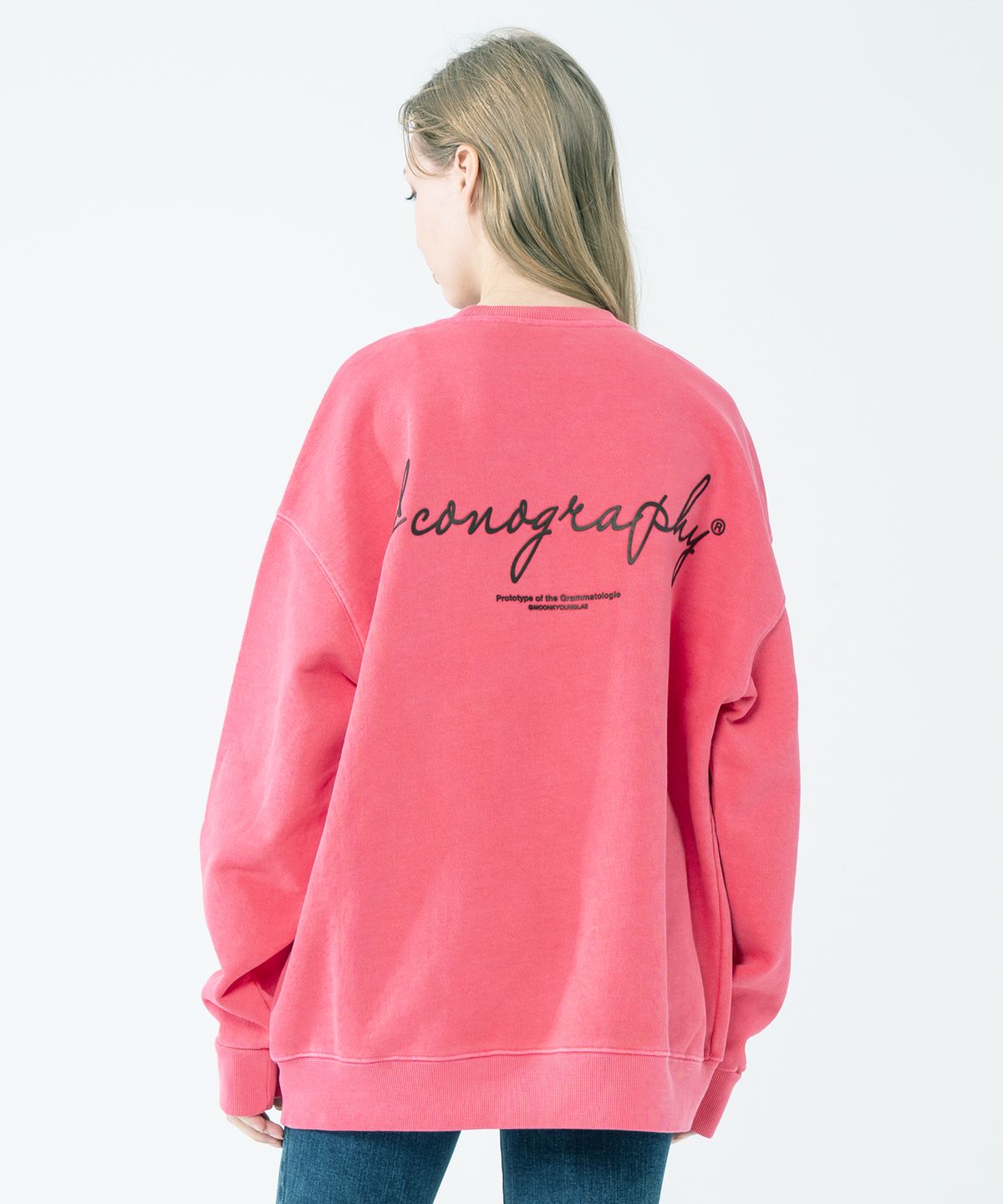 아이코노그라피(ICONOGRAPHY) PIGMENT HEAVY COTTON EMBLEM VOLUME PRINT CPK