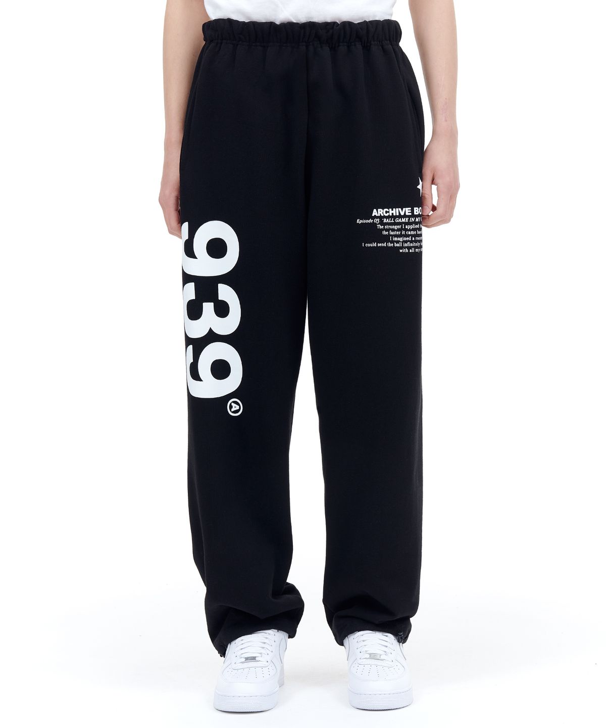아카이브 볼드(ARCHIVE BOLD) 939 LOGO SWEAT PANTS (BLACK)