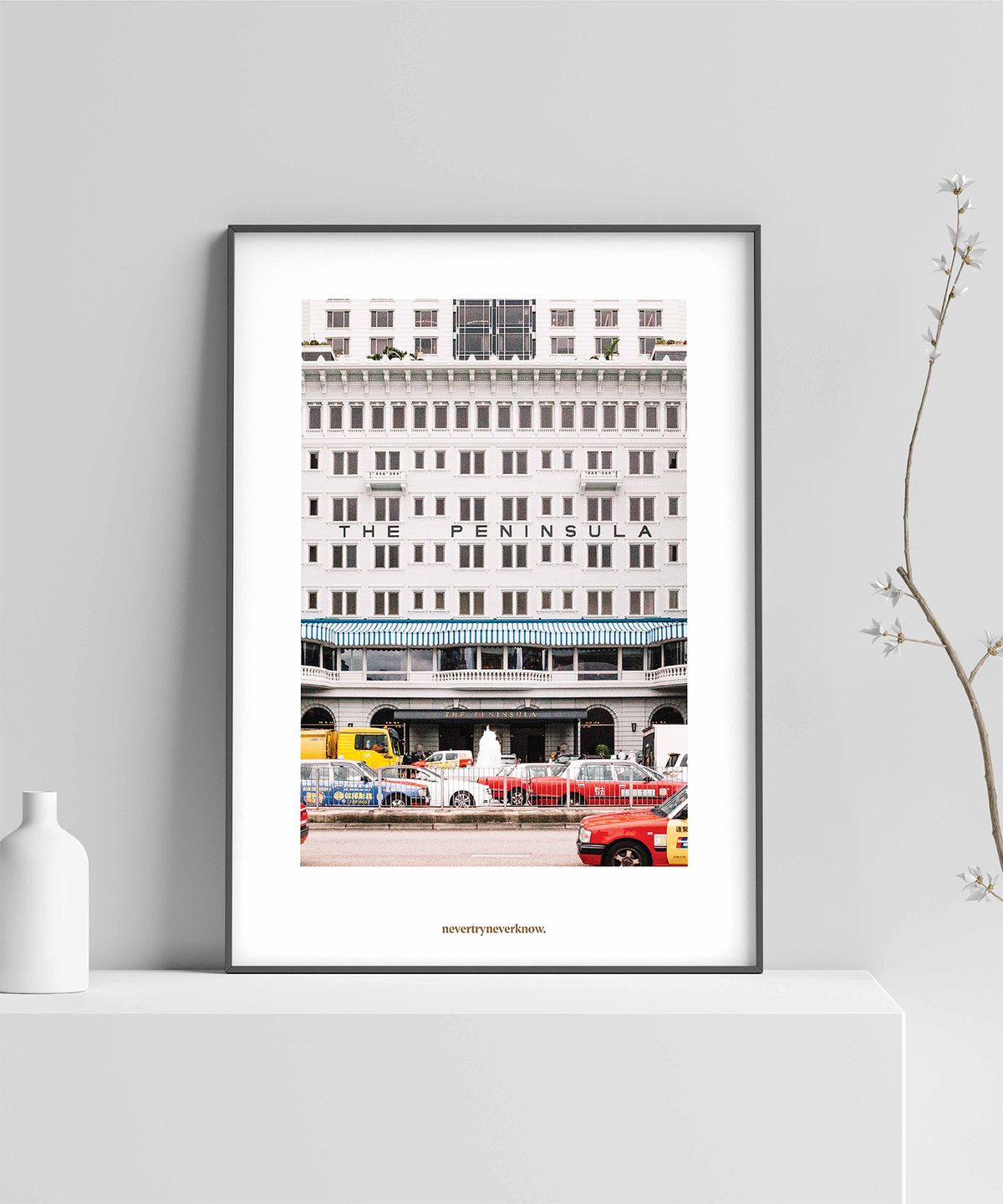 네버트라이네버노(NEVER TRY NEVER KNOW) 인테리어 포스터 In Frame Photograph Poster - 홍콩 7