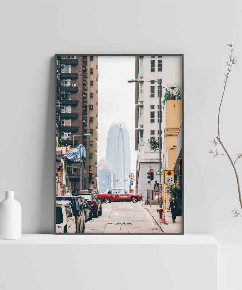 인테리어 포스터 In Frame Photograph Poster - 홍콩 8