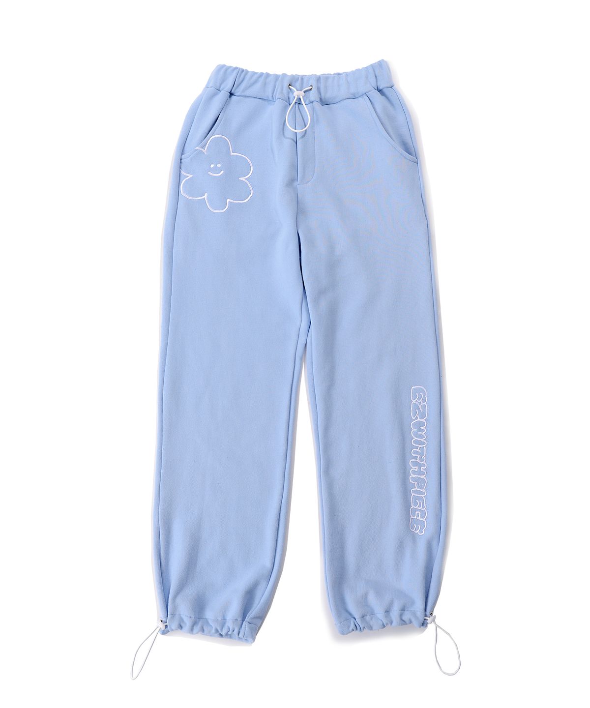 피스메이커(PIECE MAKER) [EZwithPIECE] DAISY SWEAT PANTS (SKY BLUE)