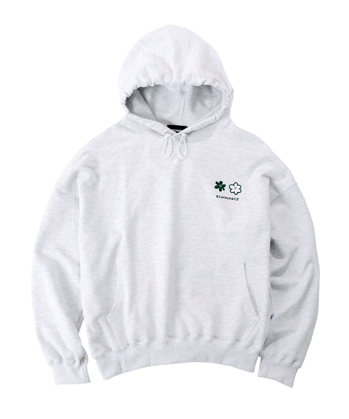 피스메이커(PIECE MAKER) [EZwithPIECE] DAISY HOODIE (WHITE MELANGE)