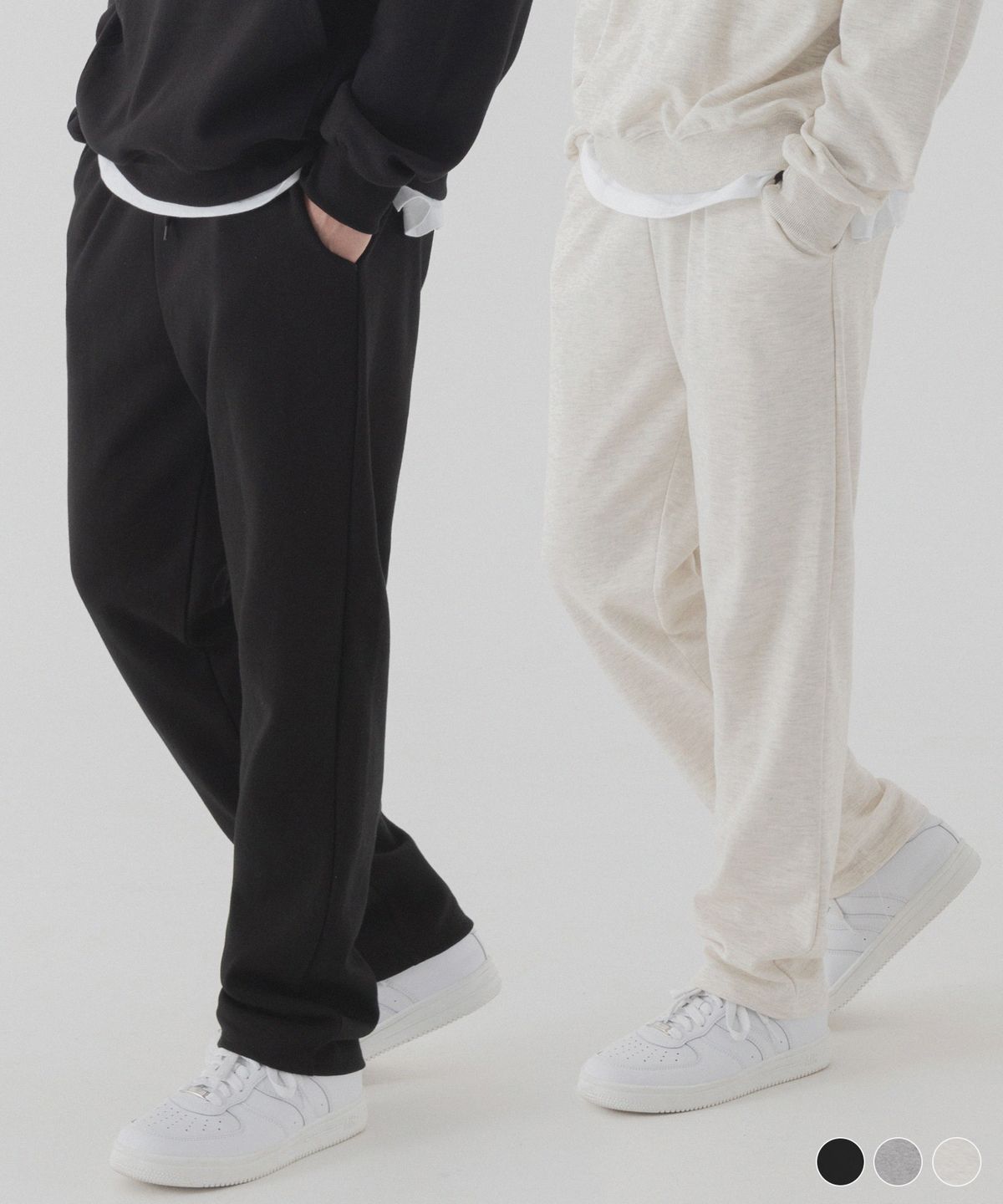 피아네르(PIANER) [2 PACK] 에센셜 일자 스웨트팬츠 (3color)