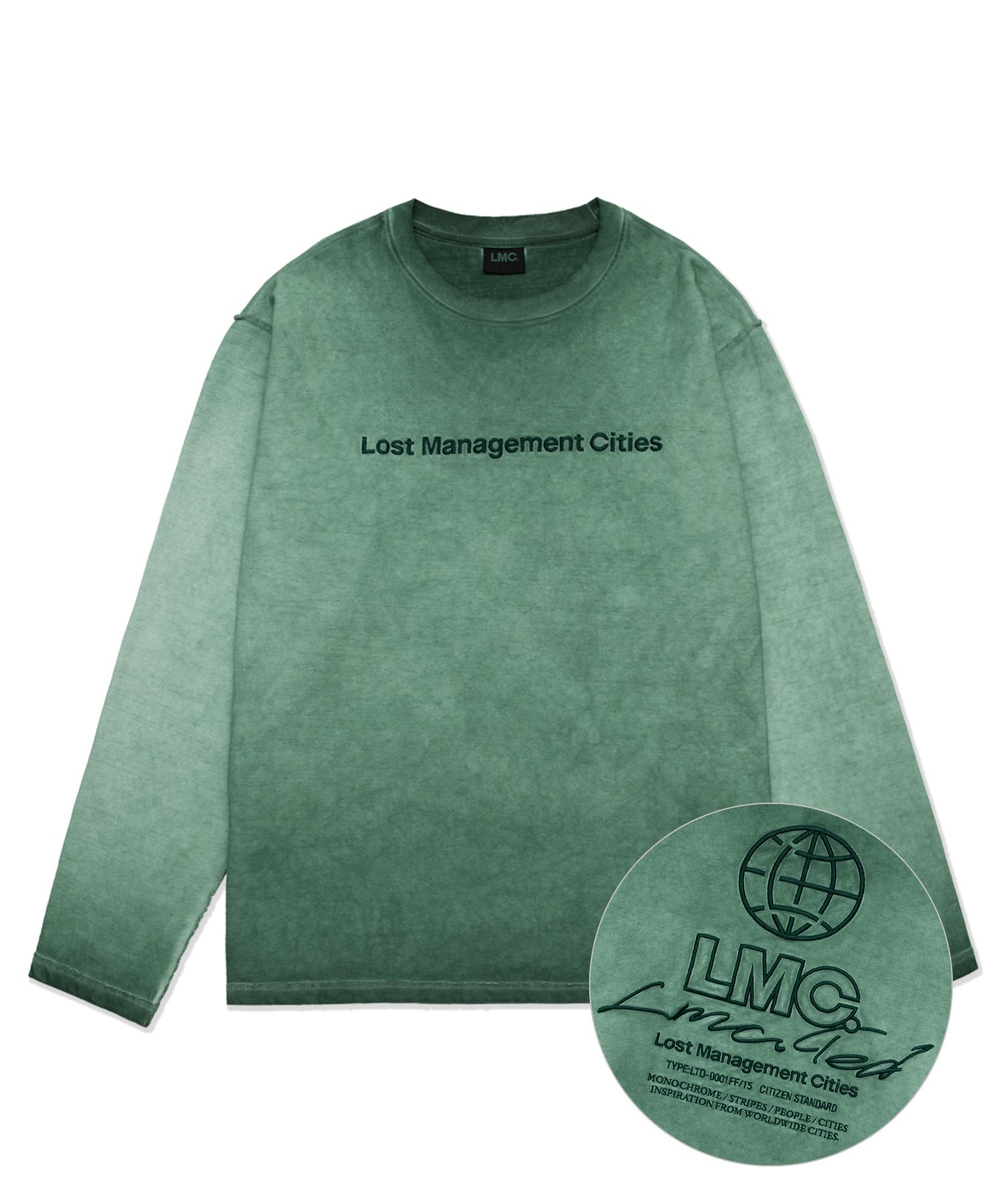 [ LMC ]★OVERDYED FN LONG SLV TEE MUSINSA | LMC OVERDYED FN LONG SLV TEE black