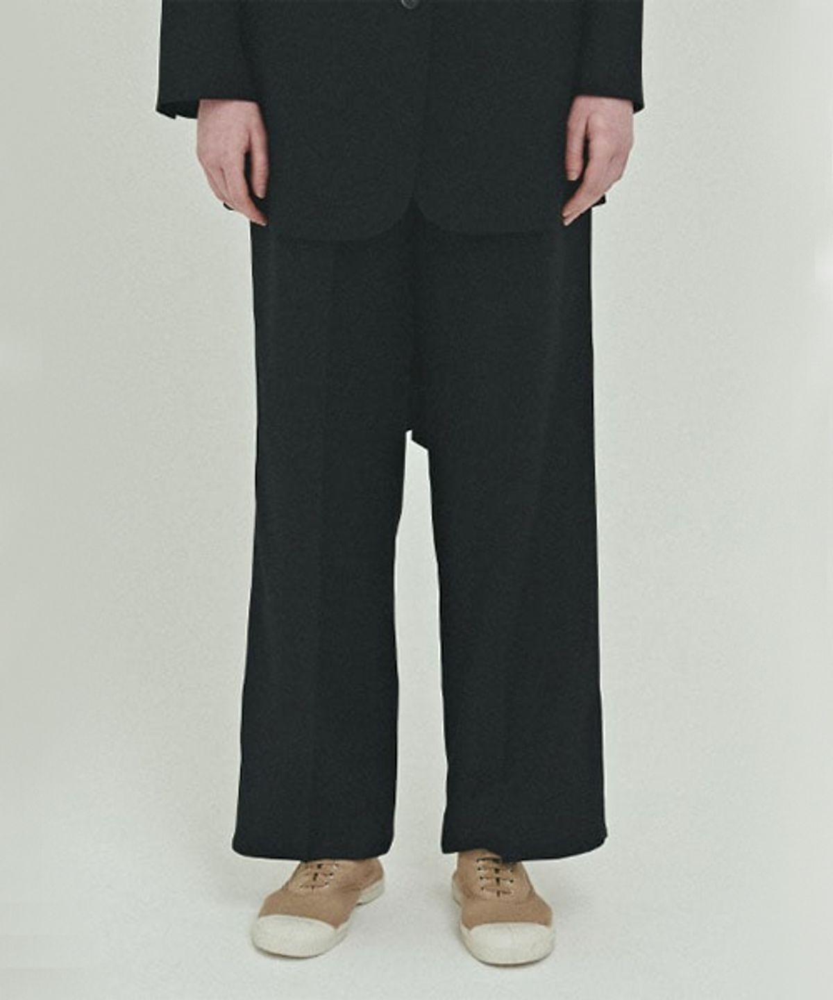 벤시몽(BENSIMON) 3 TUCK SET UP WIDE PANTS - NAVY
