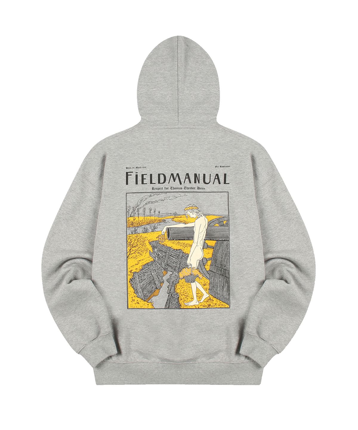 필드매뉴얼(FIELDMANUAL) 스프링 후디 그레이