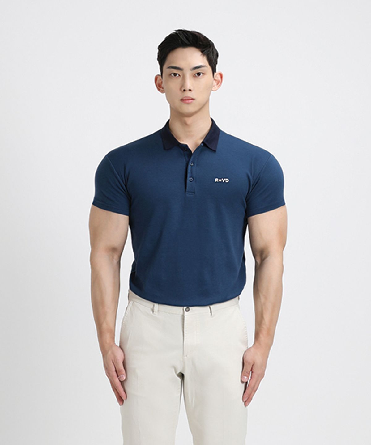 알브이디(RVD) 모달머슬핏 폴로셔츠 (로얄네이비)