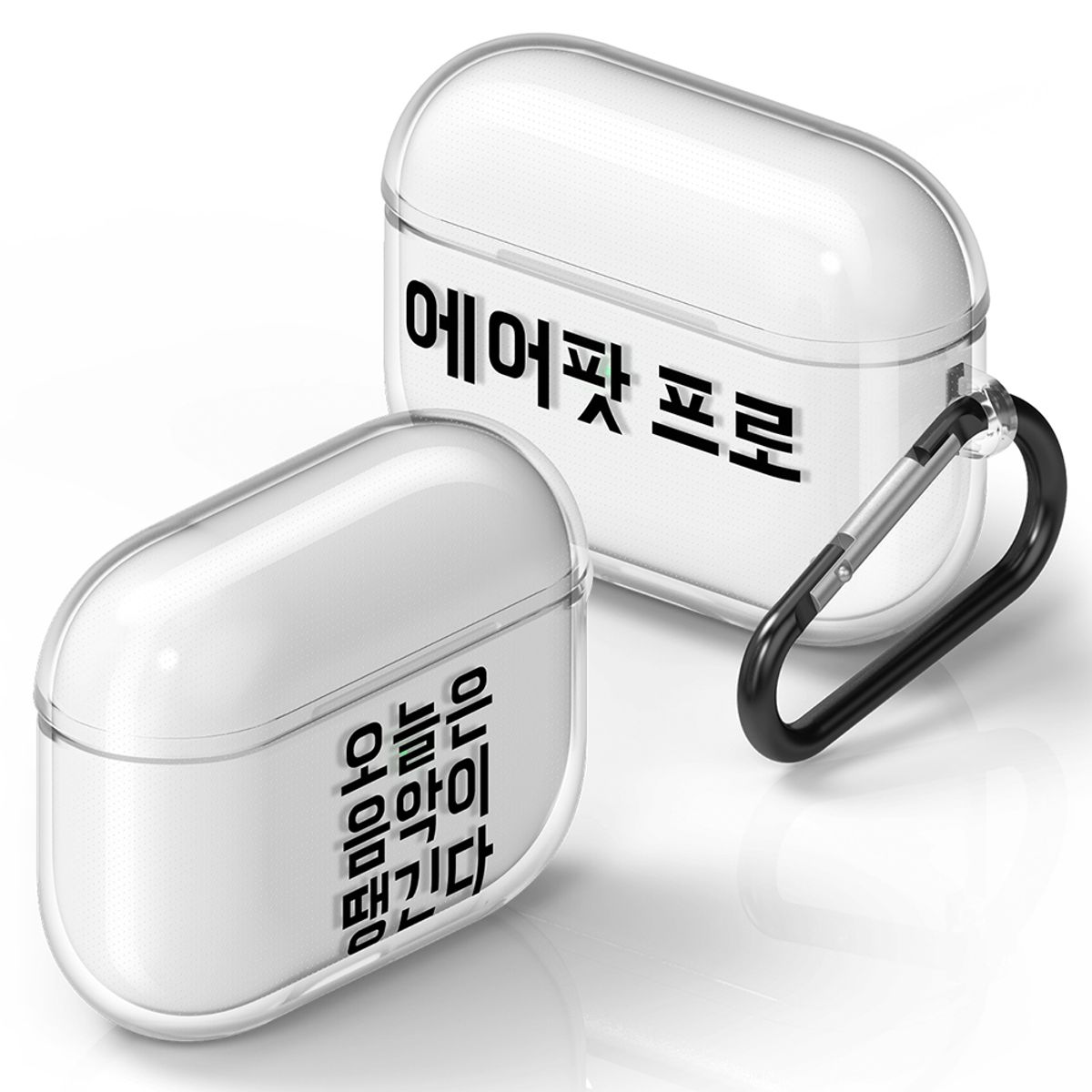 플래나(PLANA) 병맛 시리즈 에어팟 프로 TPU 투명 케이스