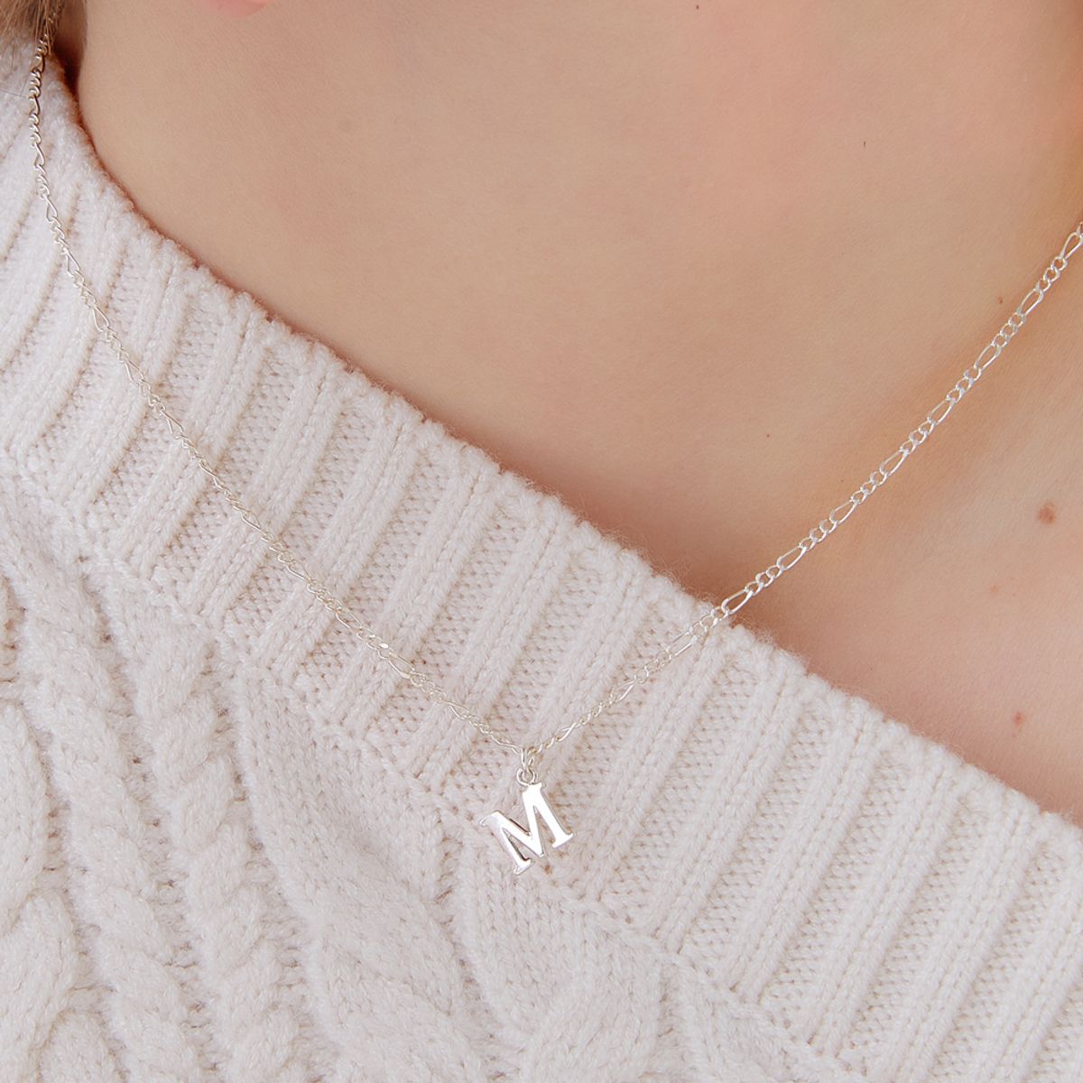 포스트루드(POSTLUDE) [SILVER] INITIAL CUTTING CHAIN N (2 COLOR)