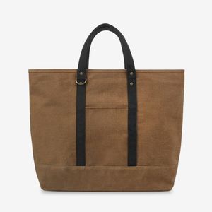 Gravity Tote & Shoulder Bag (왁스캔버스) (카멜)