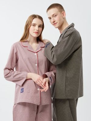 씬체크 순면 커플 파자마