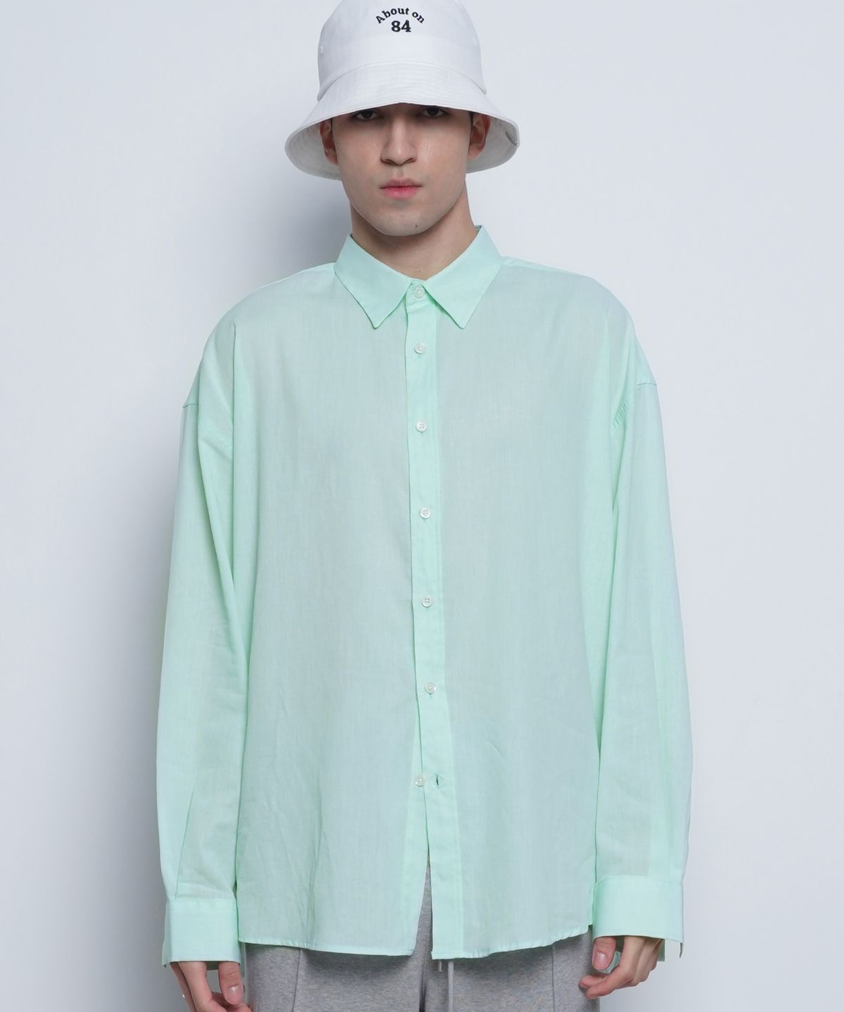 에이본(THE-ABON) M/W97 yoo linen over shirts mint