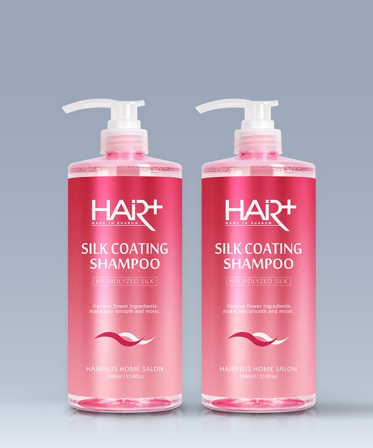 헤어플러스(HAIRPLUS) [2PACK] 실크 코팅 샴푸 1000ml+1000ml