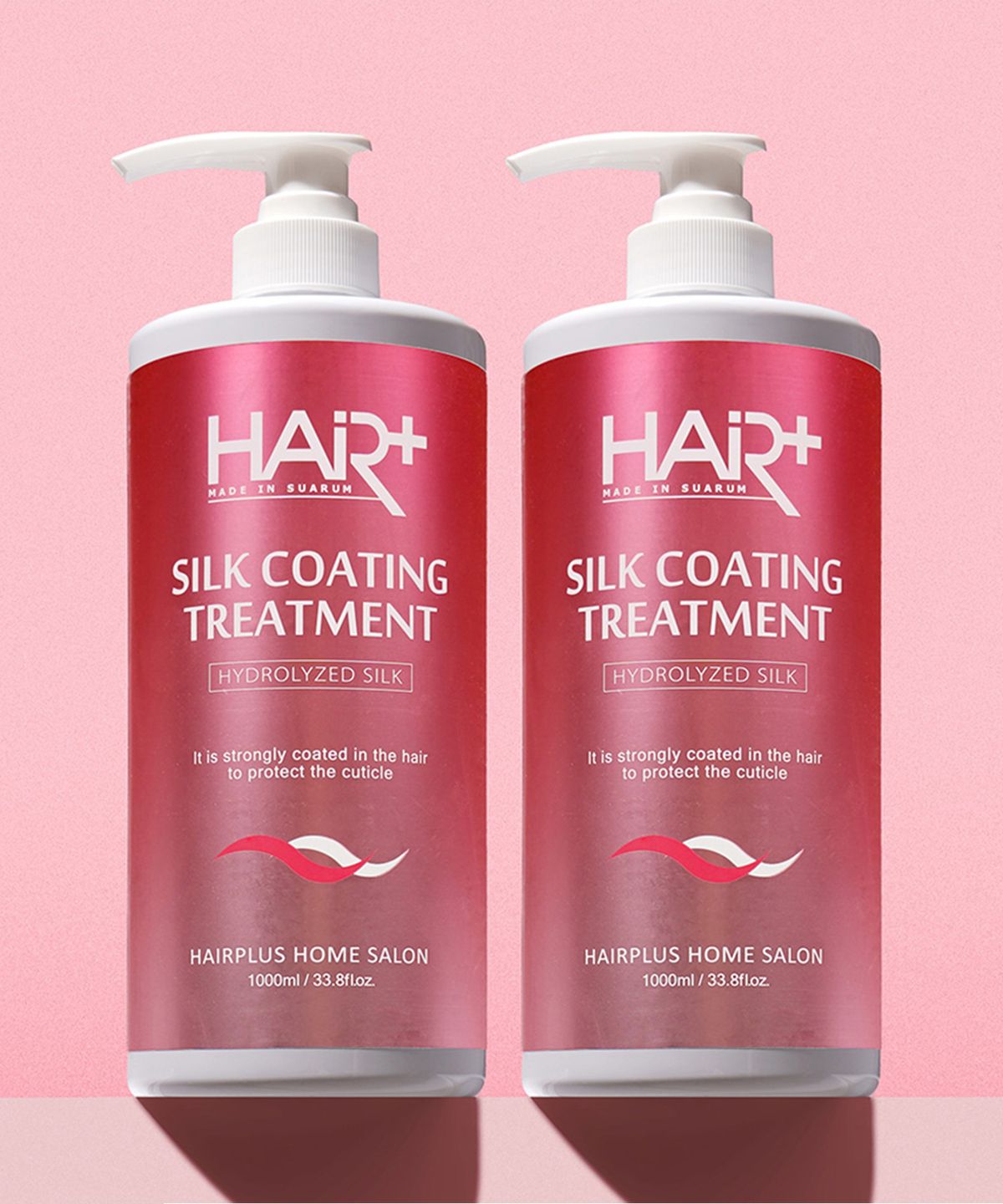 헤어플러스(HAIRPLUS) [2PACK] 실크 코팅 트리트먼트 1000ml+1000ml