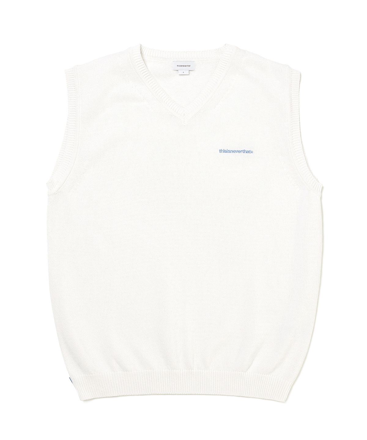 디스이즈네버댓(THISISNEVERTHAT) (SS21) T-Logo Knit Vest White