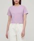 우먼즈 크루 넥 크롭 티셔츠 [라일락]