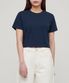 우먼즈 크루 넥 크롭 티셔츠 [네이비]