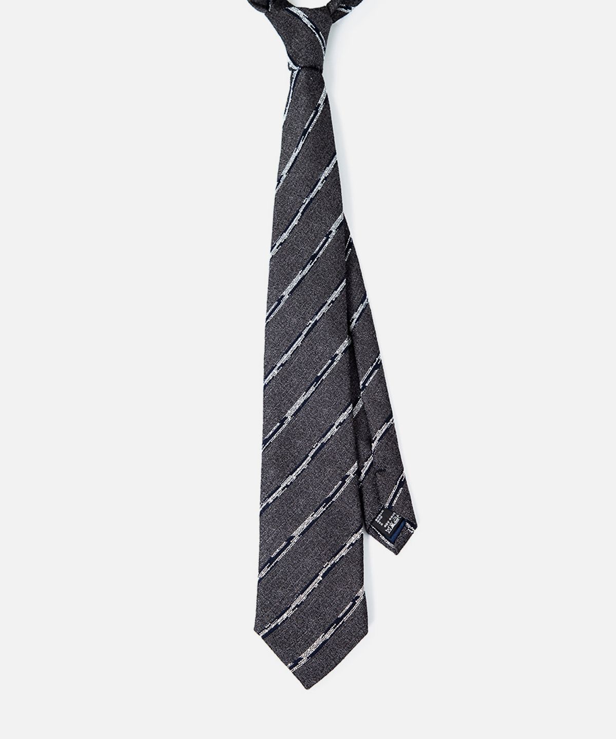 이지오(EZIO) Regimental Slub Tie_Grey