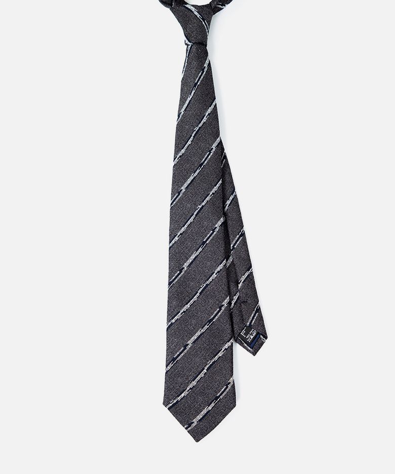 Regimental Slub Tie_Grey