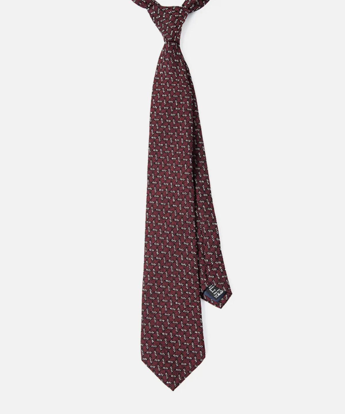 이지오(EZIO) Pattern Slub Tie_Burgundy