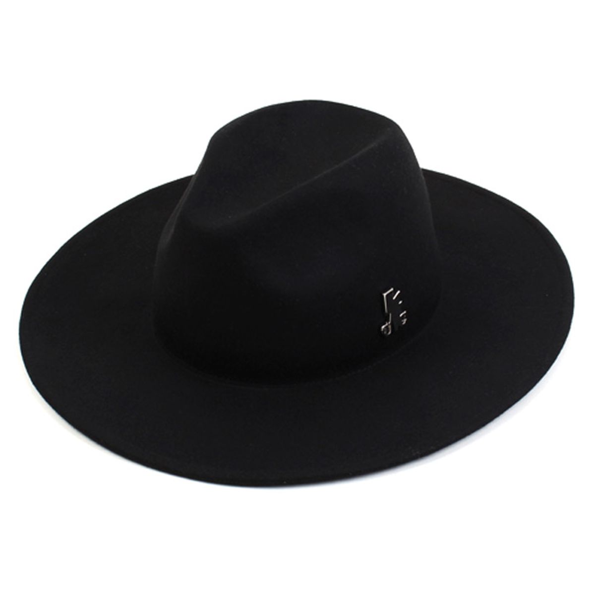 유니버셜 케미스트리(UNIVERSAL CHEMISTRY) Silver Thunder Wool Black Fedora 울페도라