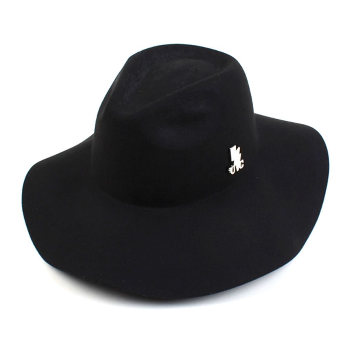 유니버셜 케미스트리(UNIVERSAL CHEMISTRY) Silver Thunder Long Wool Black Fedora 울페도라