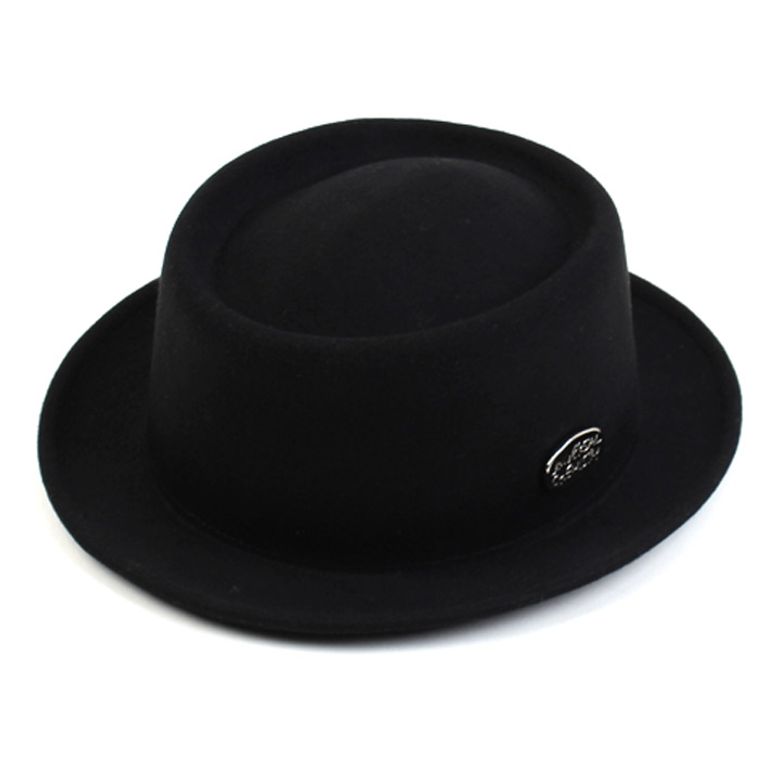 Silver Bubble Very Short Wool Fedora 울페도라