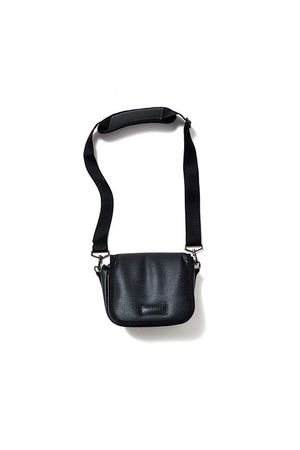 ACOMMA 가죽 패치 레더 미니 크로스백