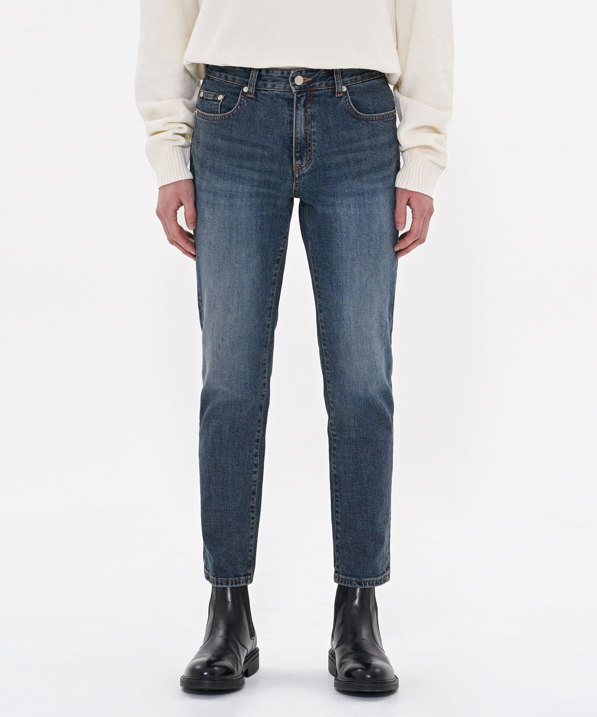 덴메이드(DENMADE) DEN0411 forest blue slim crop