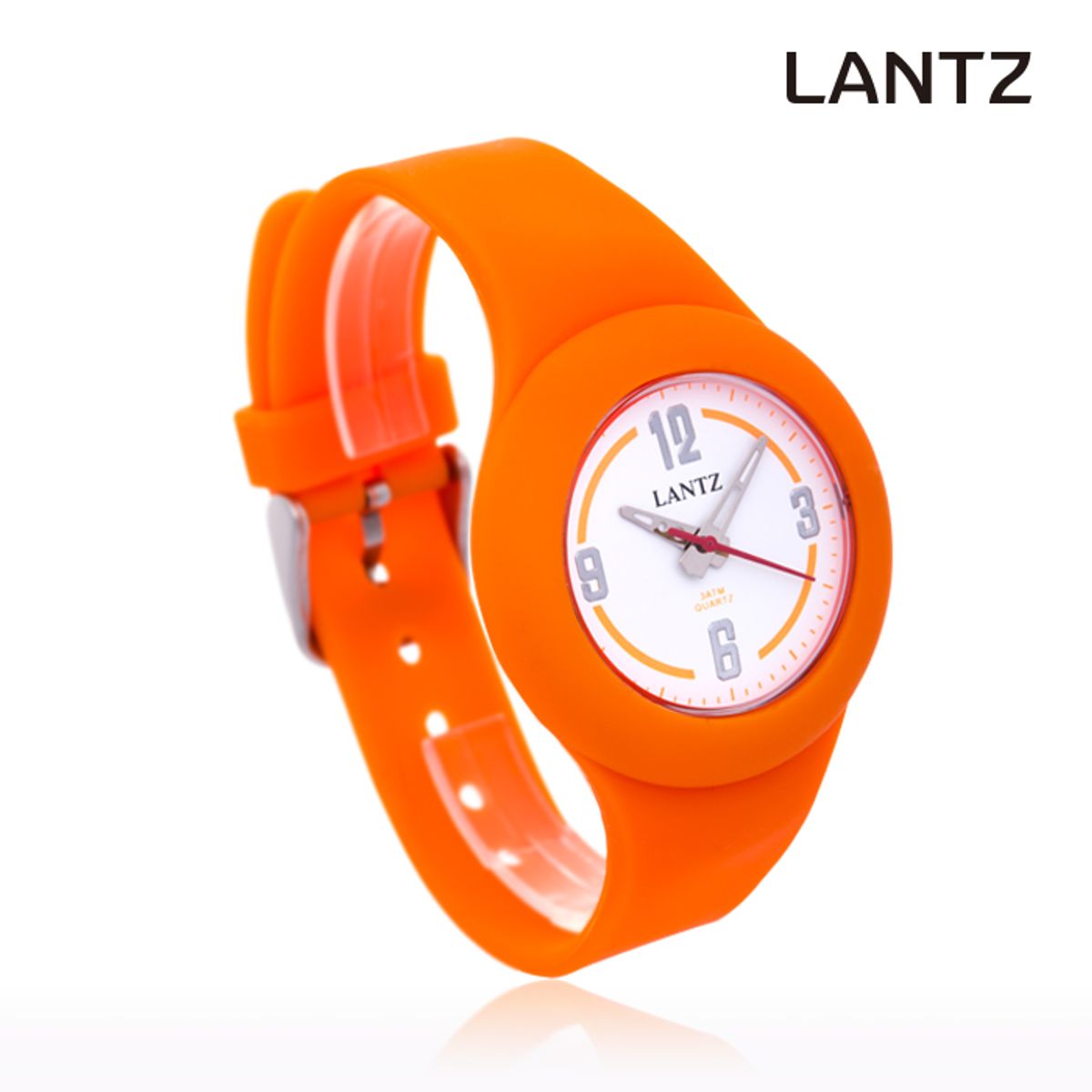 란쯔(LANTZ) LA-1125OR 러버밴드시계_오렌지