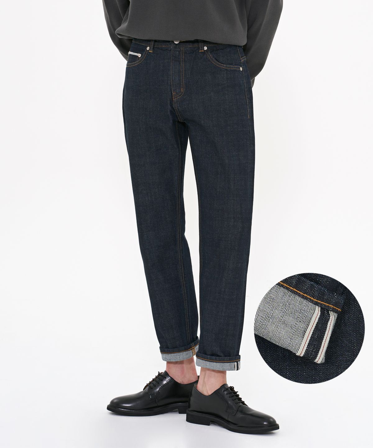 덴메이드(DENMADE) DEN0931 deep-indigo selvedge[straight crop fit]