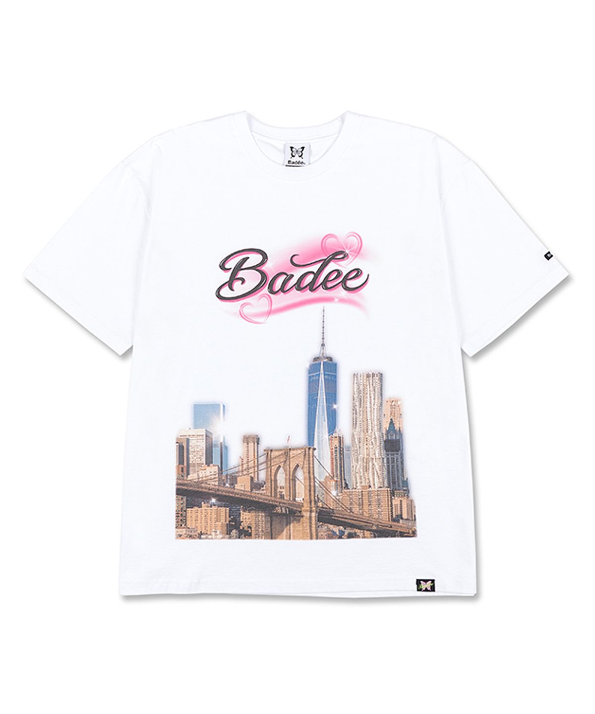 배디(BADEE) BROOKLYN PRINTED TOP [WHITE]