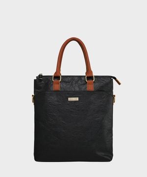 베이직 비건 브리프백 브라운스트랩