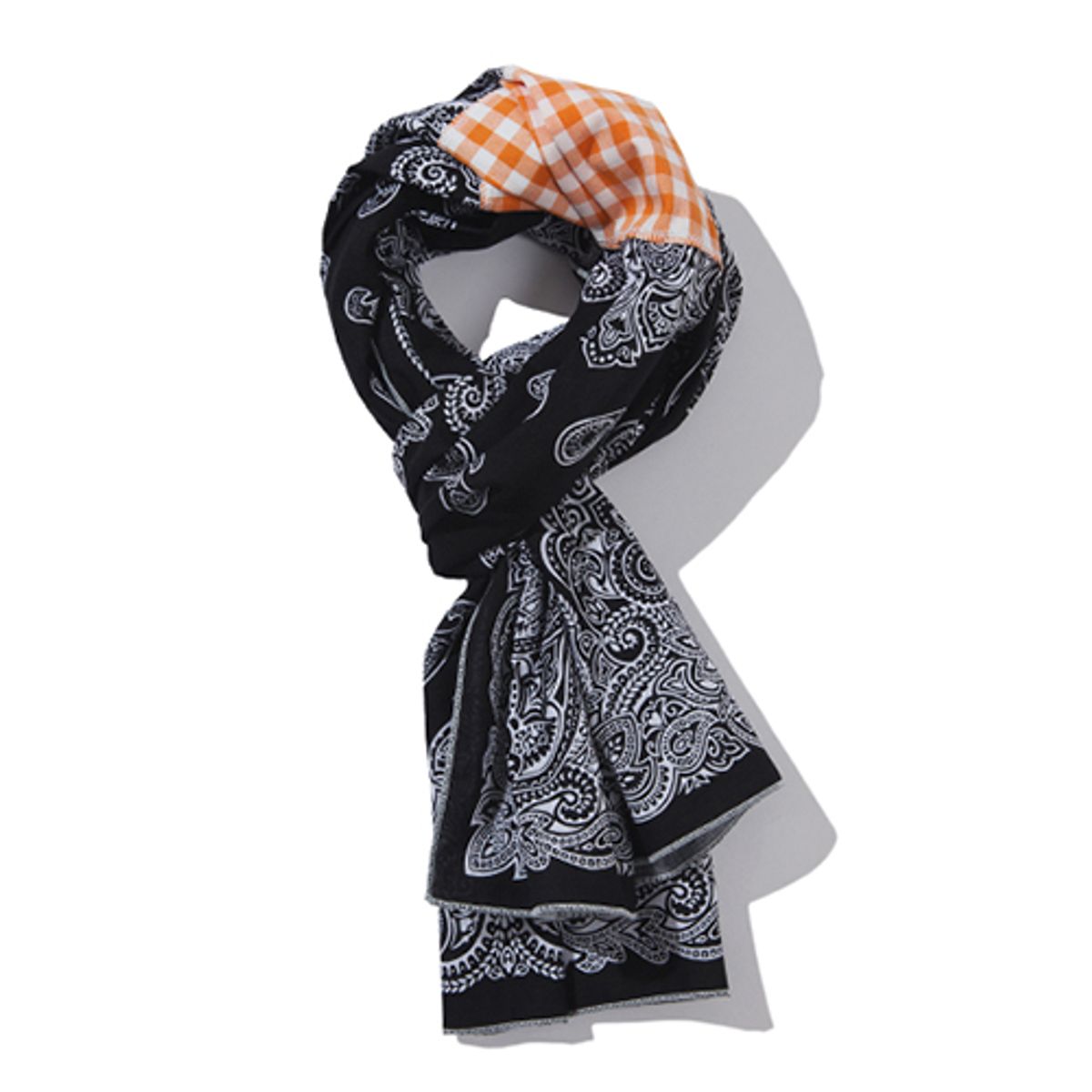 크루치(KRUCHI) PAISLEY X 3 SCARF (BLACK)