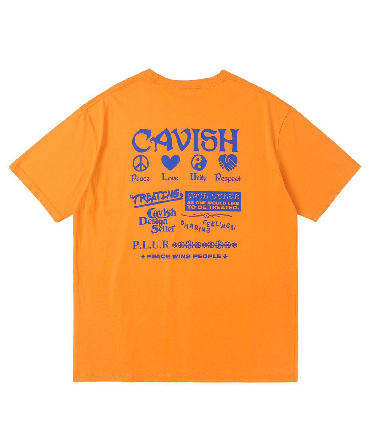 카비시(CAVISH) PLUR SS TEE ORANGE(CV2BMMT515A)