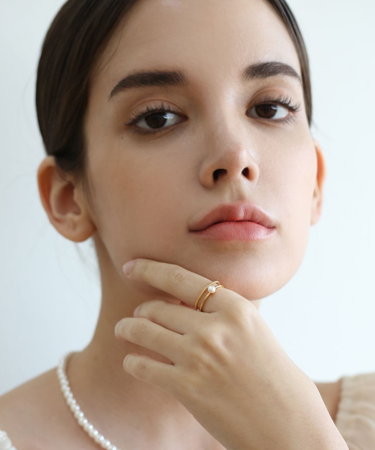 레이지던(LAZYDAWN) pearl pointed ring R022