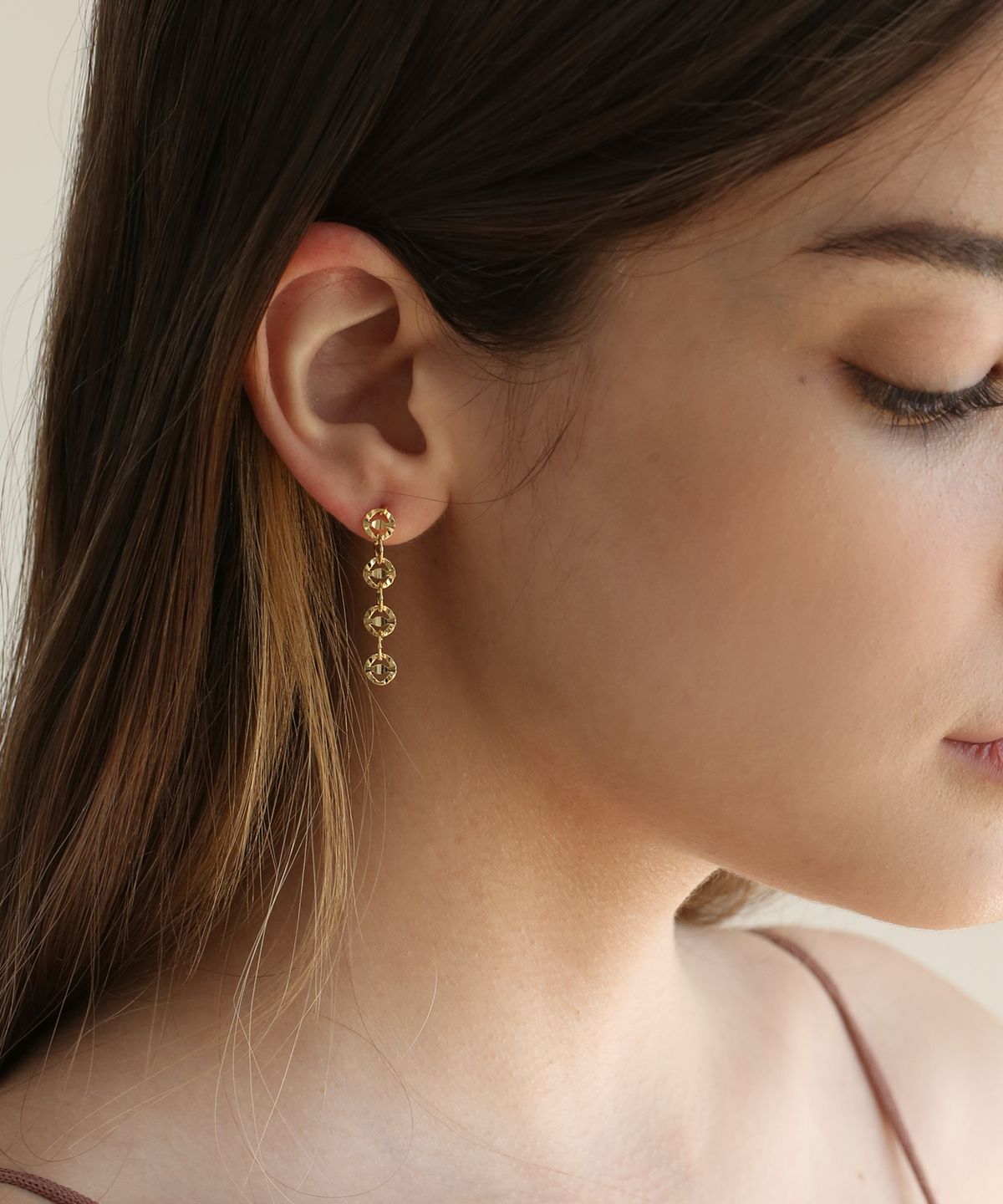 레이지던(LAZYDAWN) crush circle drop earring E029