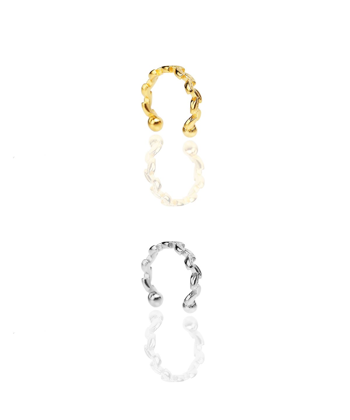 레이지던(LAZYDAWN) leaves made ear cuff C014