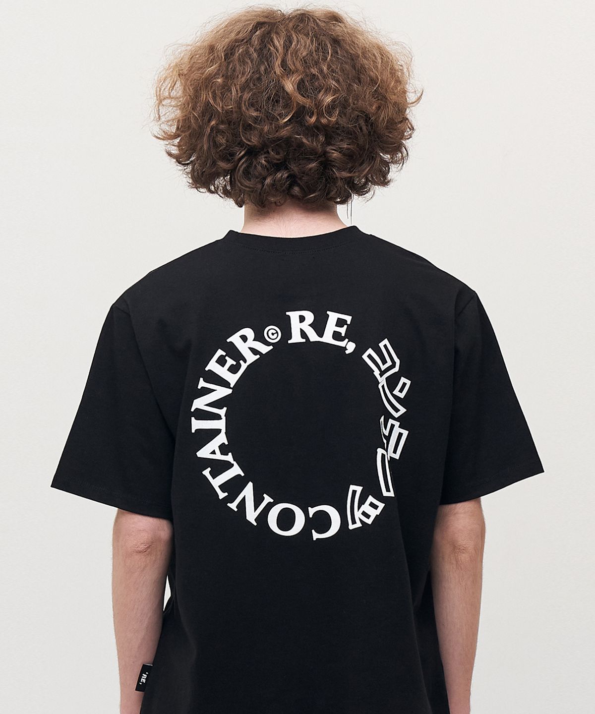 리플레이컨테이너(REPLAY CONTAINER) contents round logo t-shirts (black)