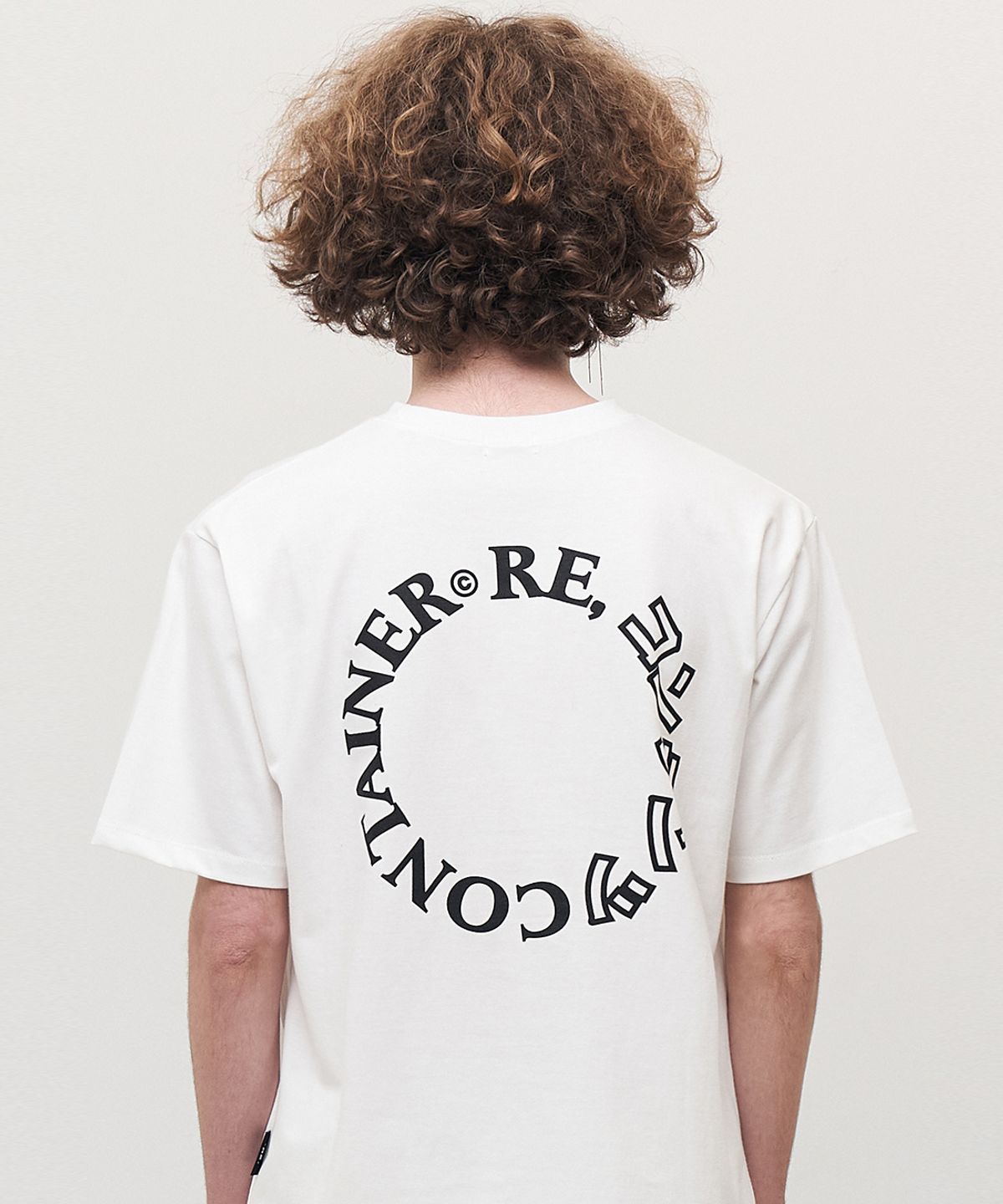 리플레이컨테이너(REPLAY CONTAINER) contents round logo t-shirts (white)