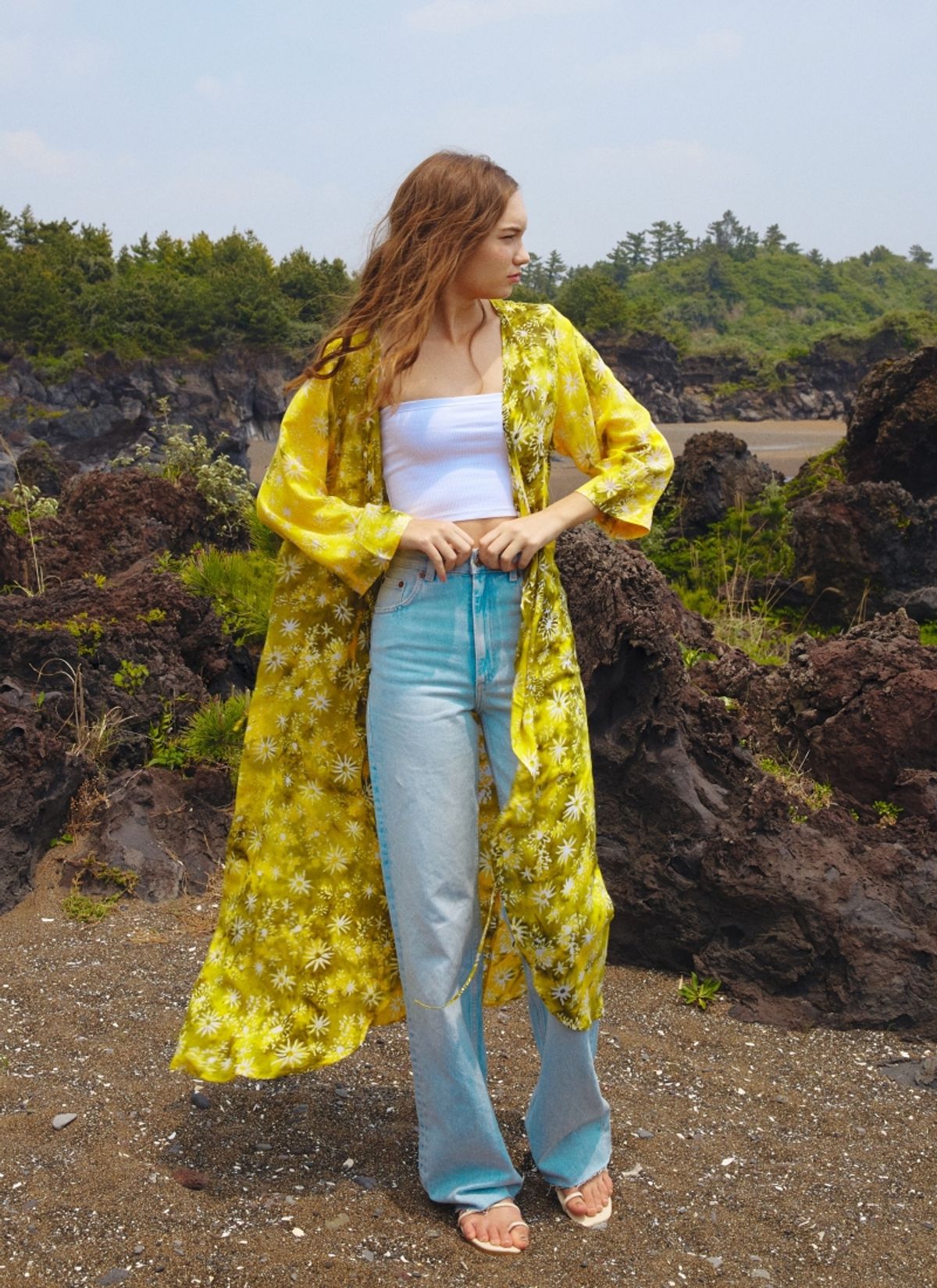 멧앤멜(MATT AND MEL) [Robe Dress] Dahila - Lemon Tree