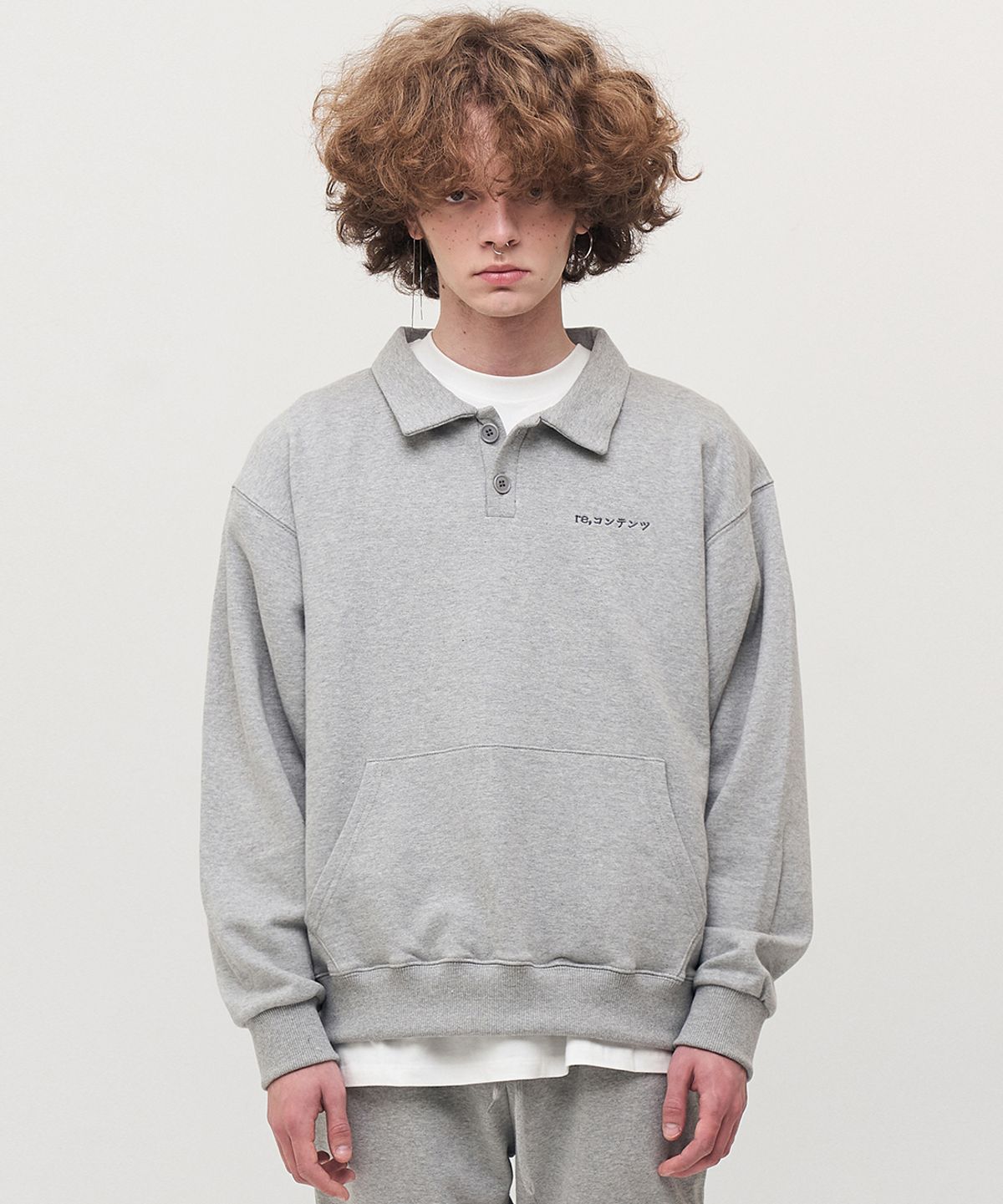 리플레이컨테이너(REPLAY CONTAINER) RC polo collar mtm (gray)