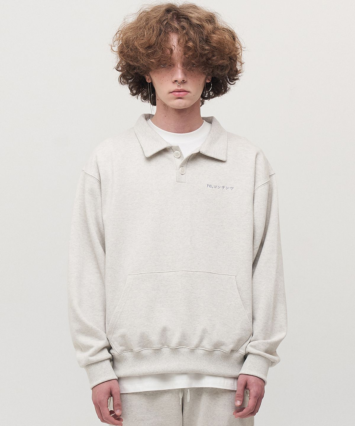 리플레이컨테이너(REPLAY CONTAINER) RC polo collar mtm (oatmeal)
