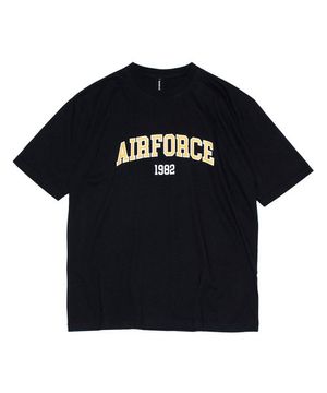 에어포스  반팔 티셔츠-블랙/옐로우